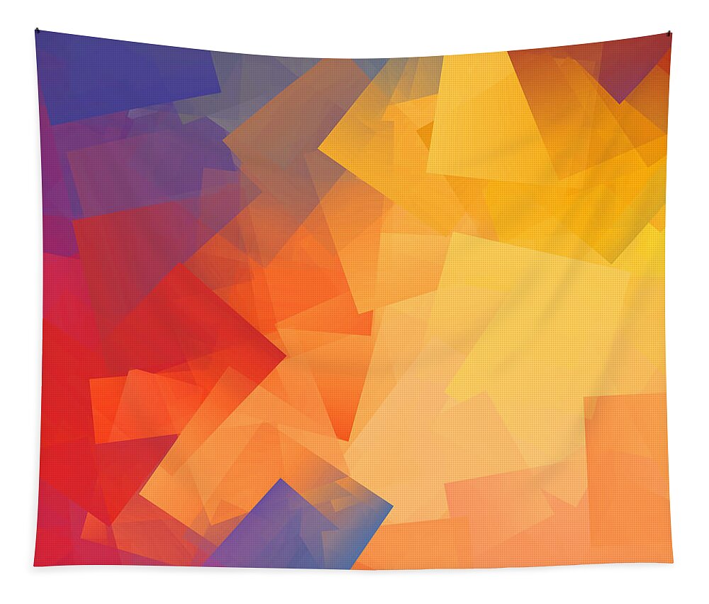 Cubism Tapestry featuring the digital art Cubism Abstract 199 by Chris Butler