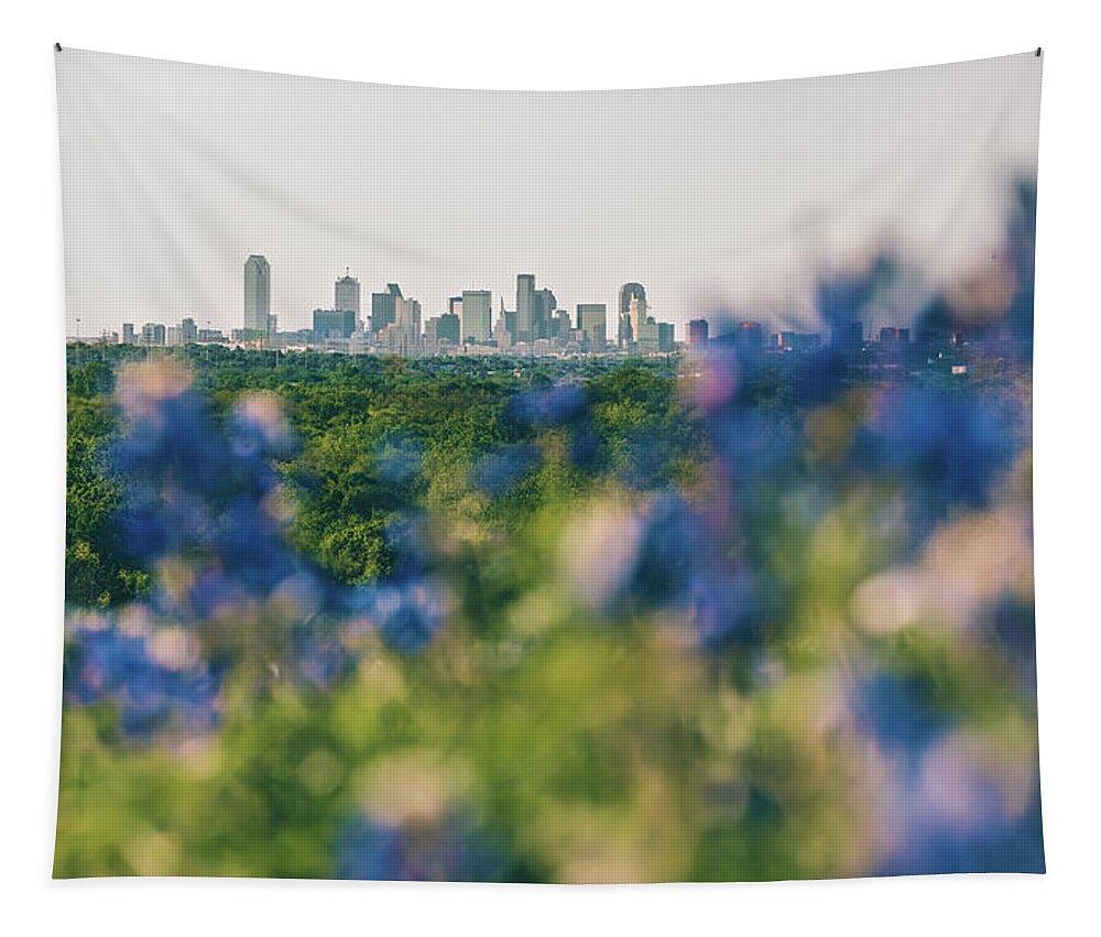 Dallas Tapestry featuring the photograph Dallas County Bluebonnets by Peter Hull