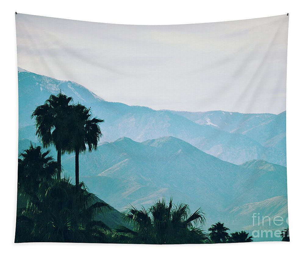 Desert Tapestry featuring the photograph Desert Series - San Gorgonio Pass Teal by Lee Antle