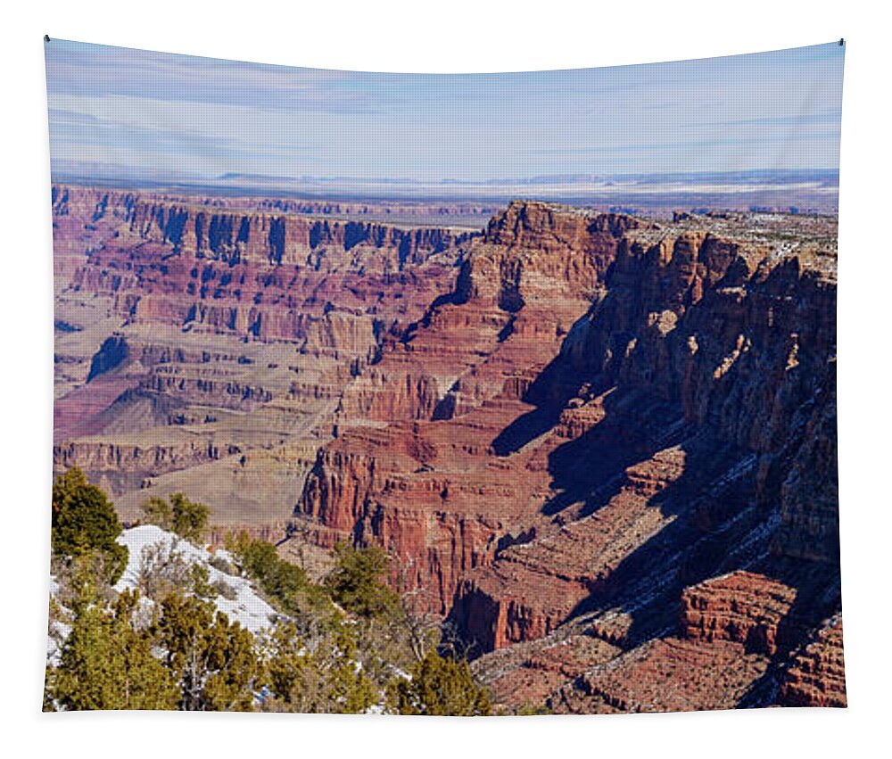 American Southwest Tapestry featuring the photograph Desert View Panorama by Todd Bannor
