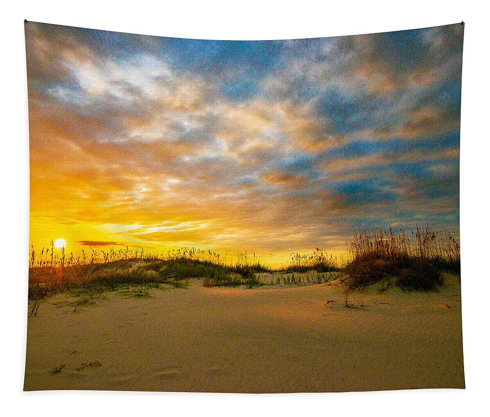 Dialogue With The Dunes Prints Tapestry featuring the photograph Dialogue With The Dunes by John Harding