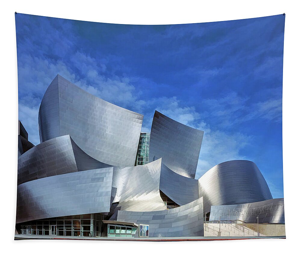 Walt Disney Concert Hall Tapestry featuring the painting Disney Concert Hall by Christopher Arndt