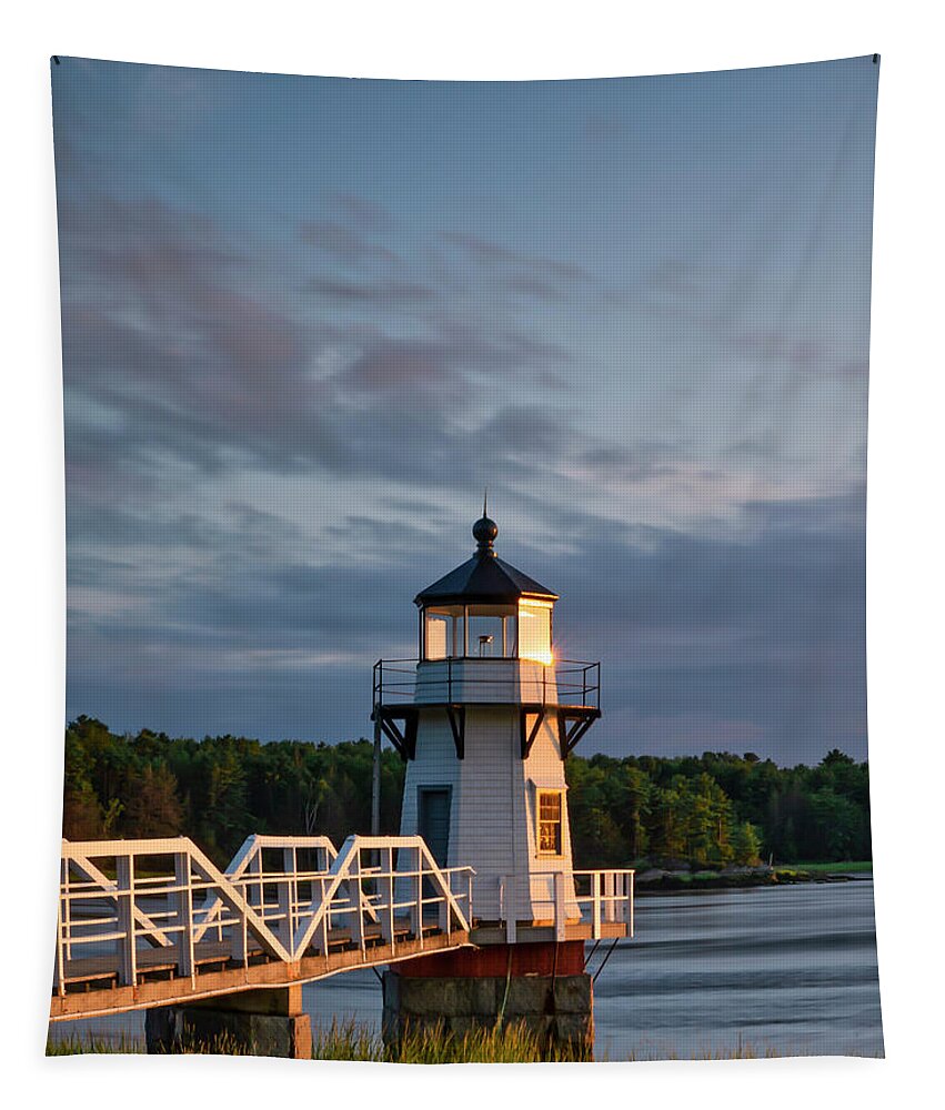 Doubling Point Light Tapestry featuring the photograph Doubling Point Light by Rob Davies