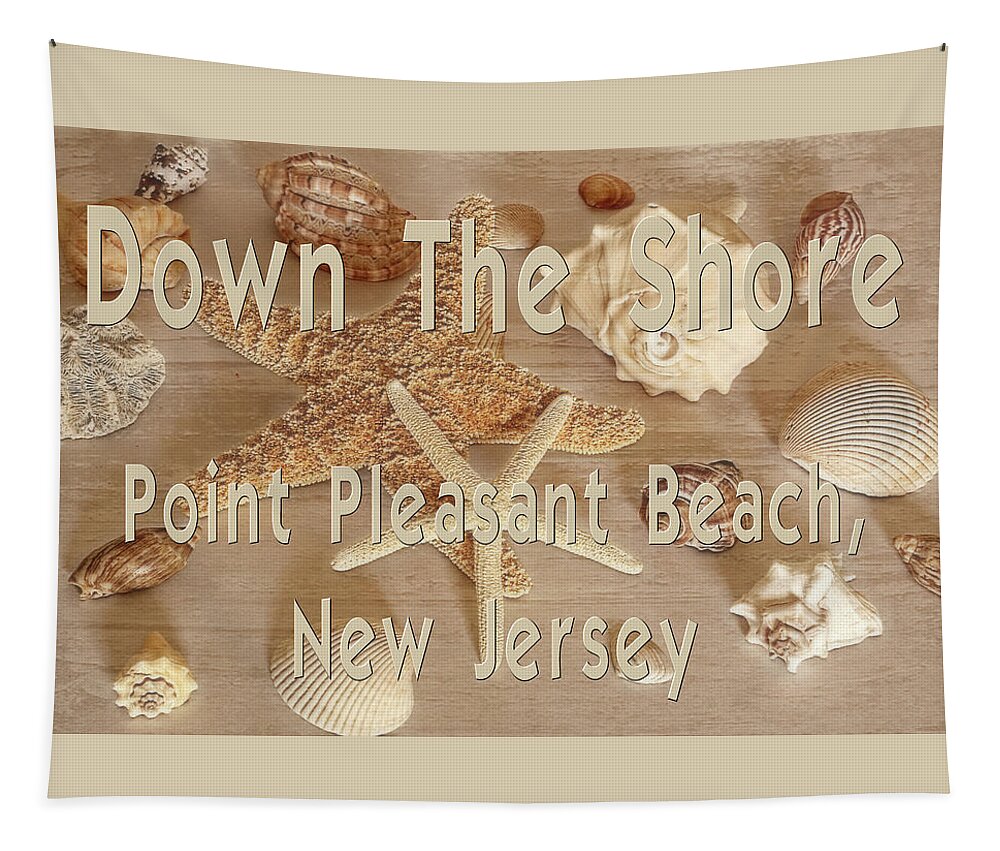 Down The Shore Tapestry featuring the photograph Down The Shore - Point Pleasant Beach, New Jersey by Angie Tirado