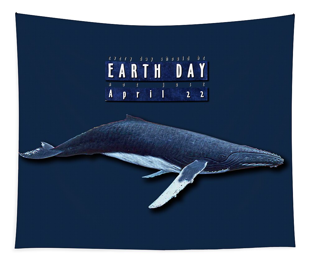 Earth Day Tapestry featuring the digital art Earth Day by Weston Westmoreland