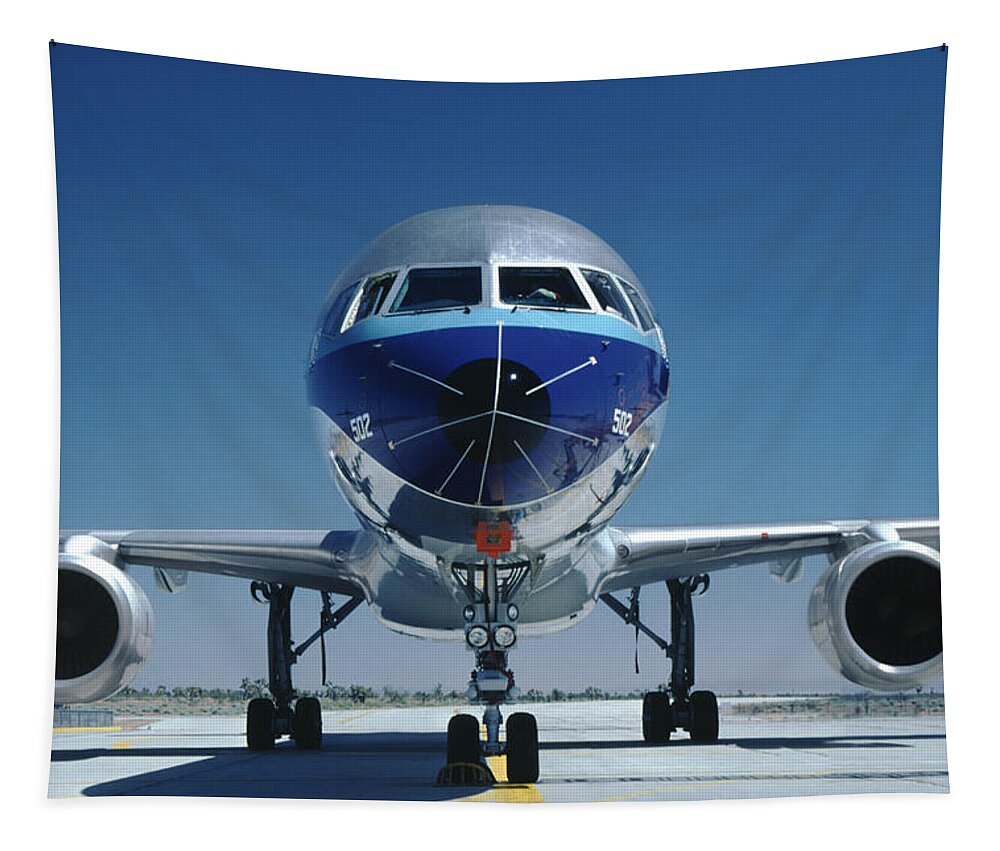 Eastern Airlines Tapestry featuring the photograph Eastern Boeing 757-225 Waiting to Fly by Erik Simonsen