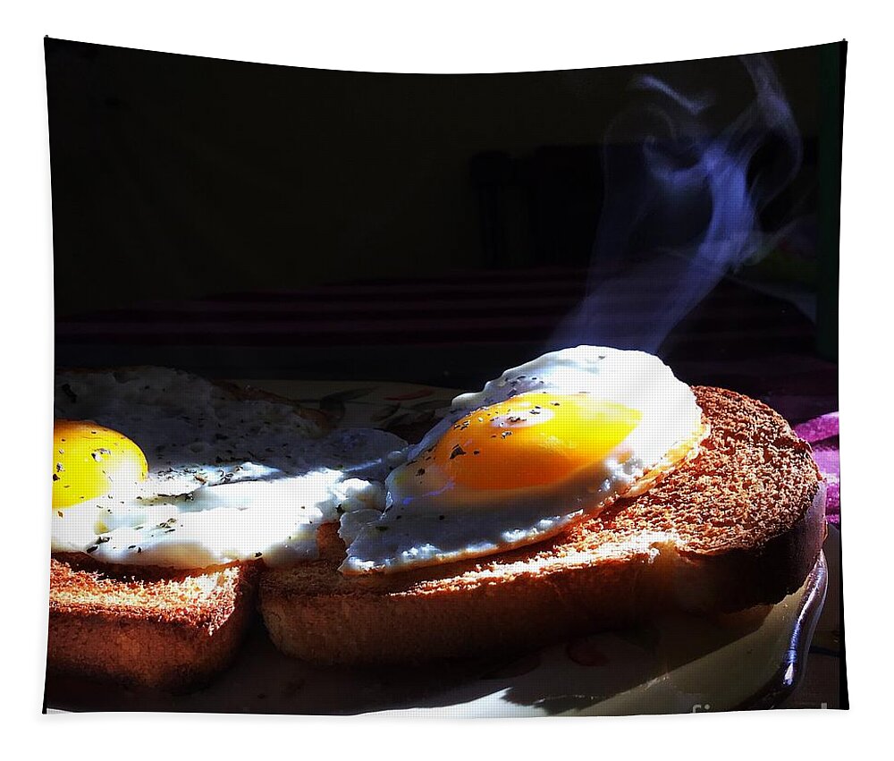 Food Tapestry featuring the photograph Eggstreamly Hot by Frank J Casella