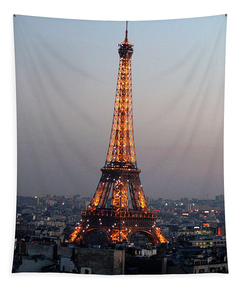 Everett Spruill Tapestry featuring the photograph Eiffel Tower 19 by Everett Spruill