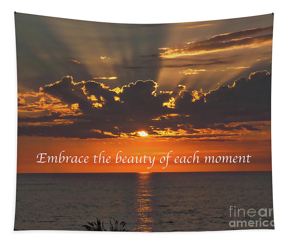 Ocean Tapestry featuring the digital art Embrace The Moment by Kirt Tisdale