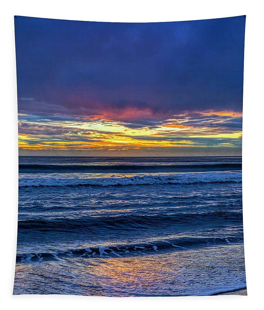 Sunset Tapestry featuring the photograph Entering The Blue Hour by Gene Parks