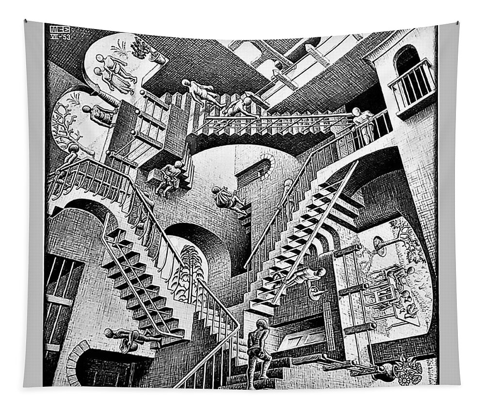 Maurits Cornelis Escher Tapestry featuring the photograph Escher 131 by Rob Hans