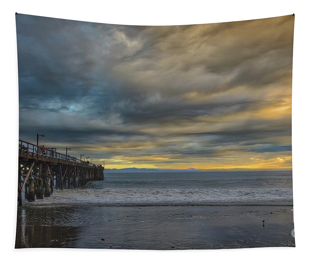 Evening Clouds Tapestry featuring the photograph Evening Clouds by Mitch Shindelbower
