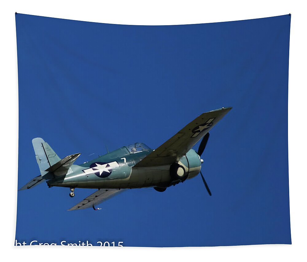 F4f Wildcat Tapestry featuring the photograph F4F Wildcat by Greg Smith