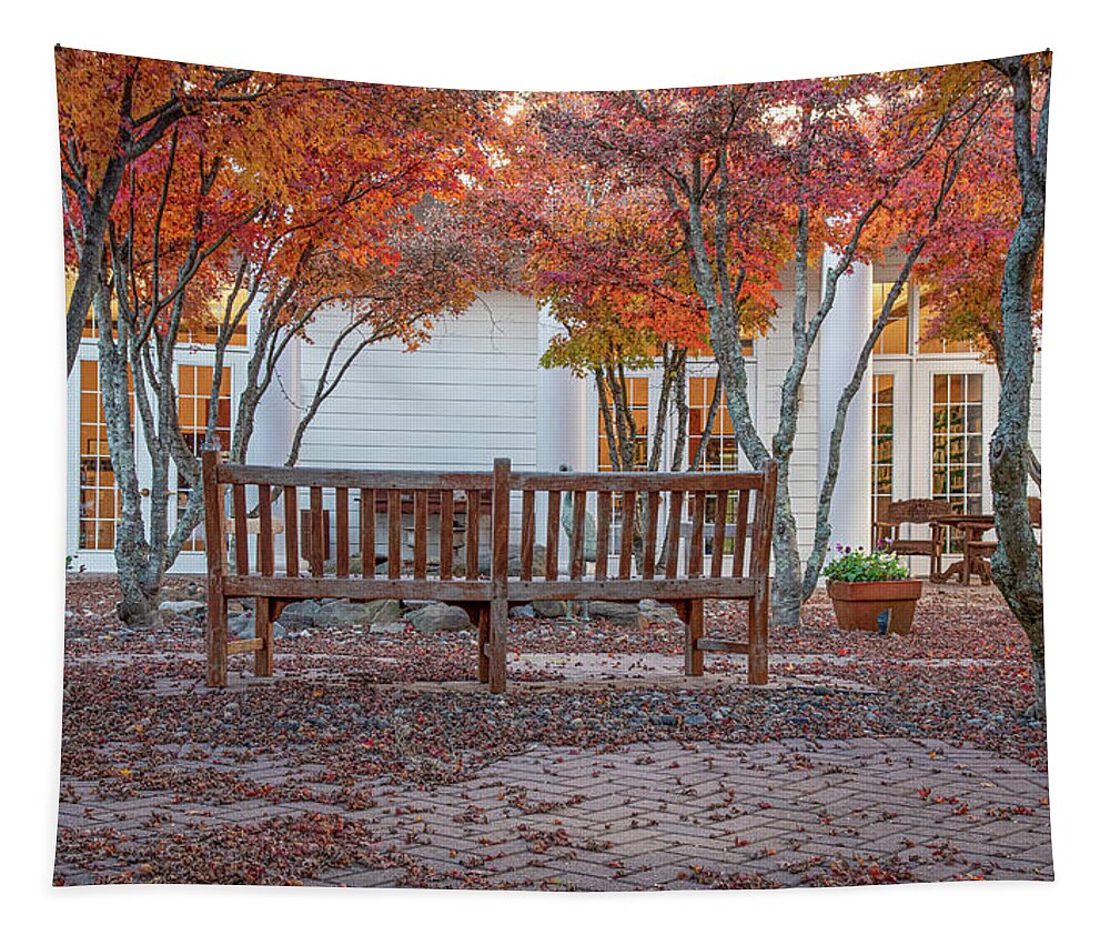 Galloway Ridge Tapestry featuring the photograph Fall at Galloway by Minnie Gallman
