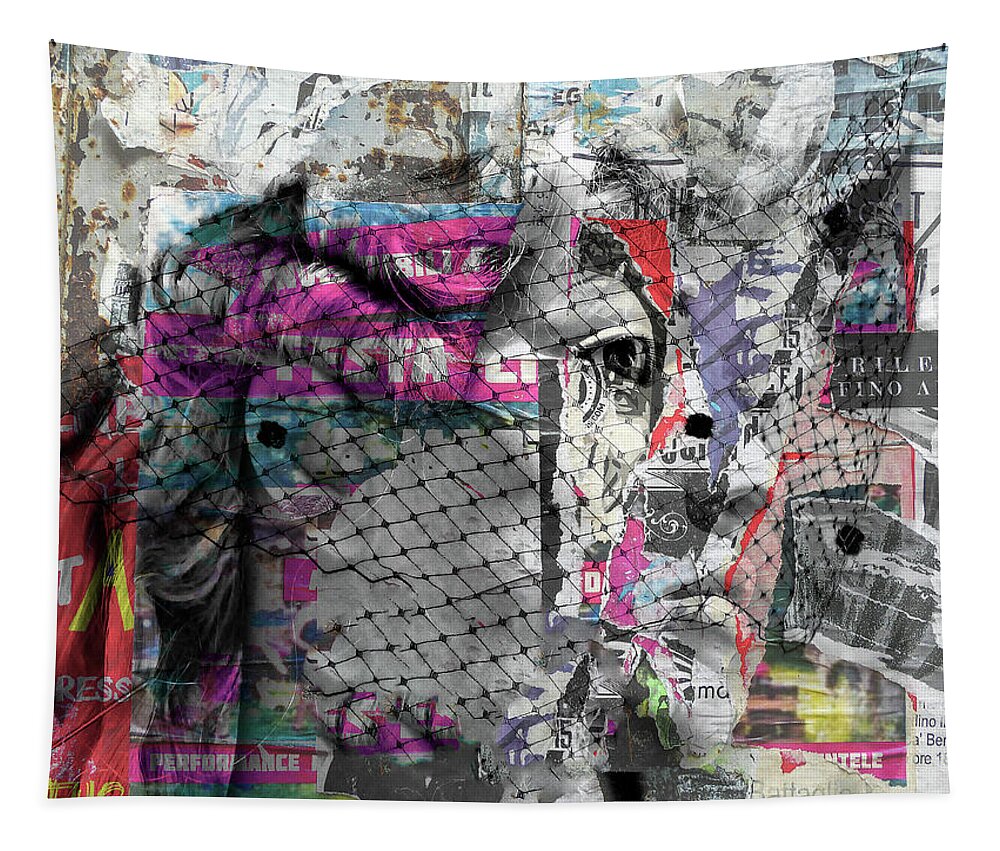 Woman Tapestry featuring the digital art Feeling confused by Gabi Hampe