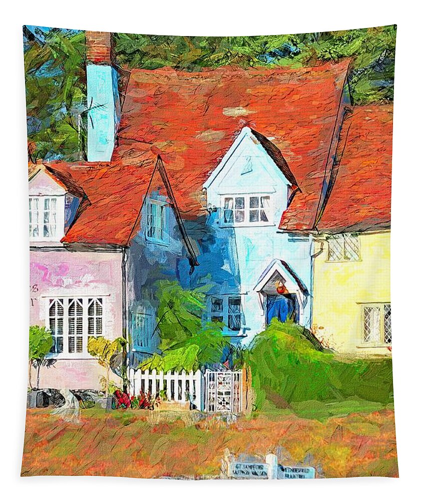  Tapestry featuring the photograph Finchingfield in Essex by Jack Torcello