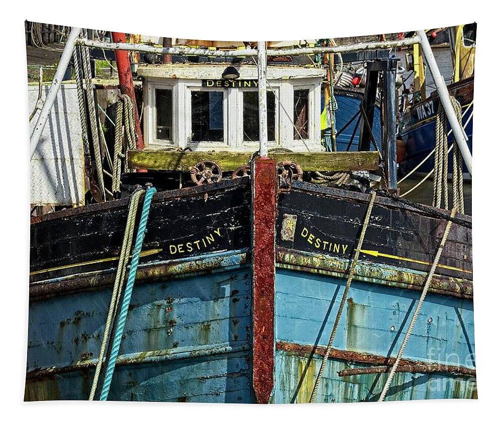 Fishing Boat Tapestry featuring the photograph Fishing Boat by Martyn Arnold