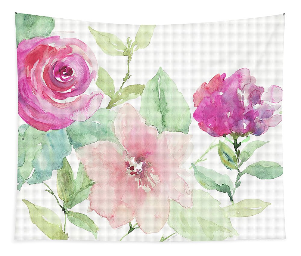 Cheerful Tapestry featuring the photograph Florals Cheerful Whispers by Lanie Loreth