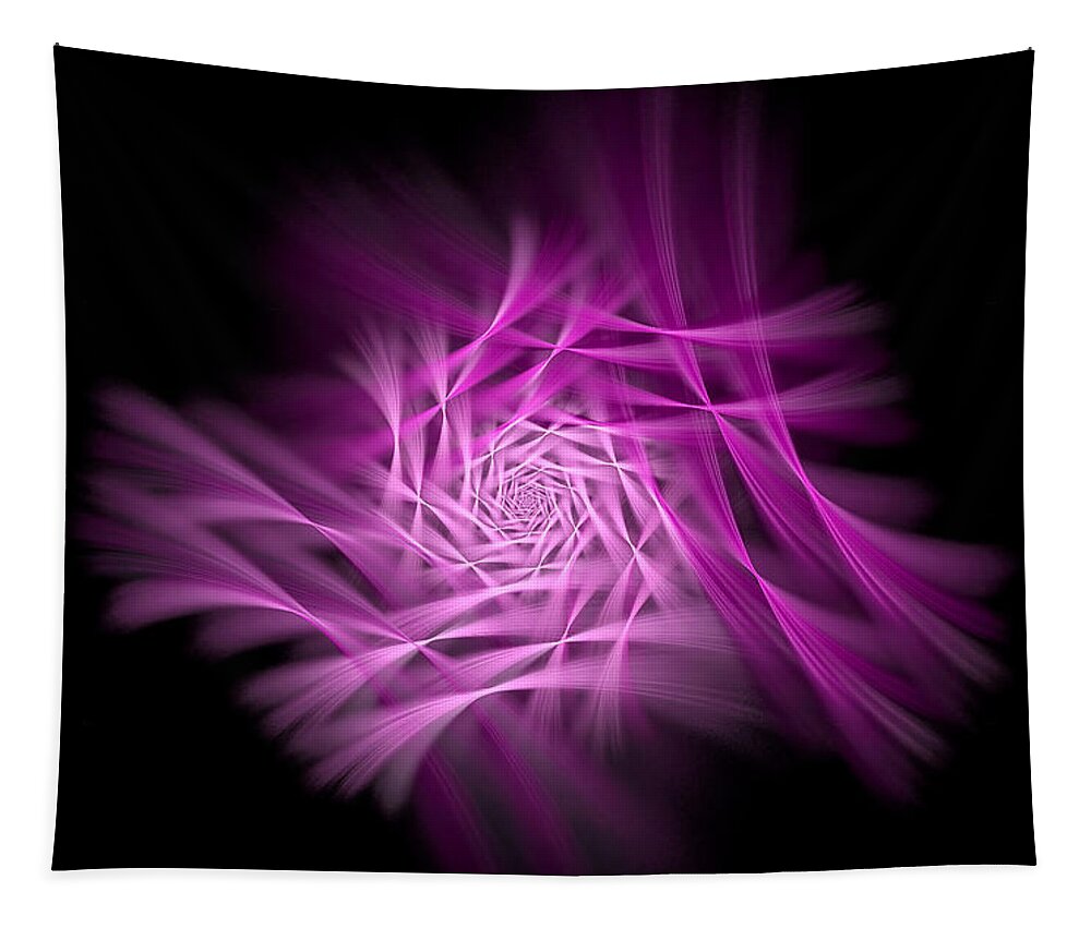Flower. Flora. Floral Tapestry featuring the digital art Flowerama magenta by Don Northup