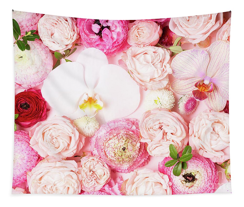 Flowers Tapestry featuring the photograph Flowers Power II by Anastasy Yarmolovich
