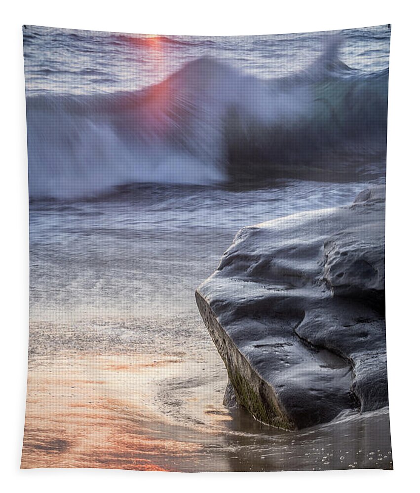 Beach Tapestry featuring the photograph Flowing Kelp by Aaron Burrows