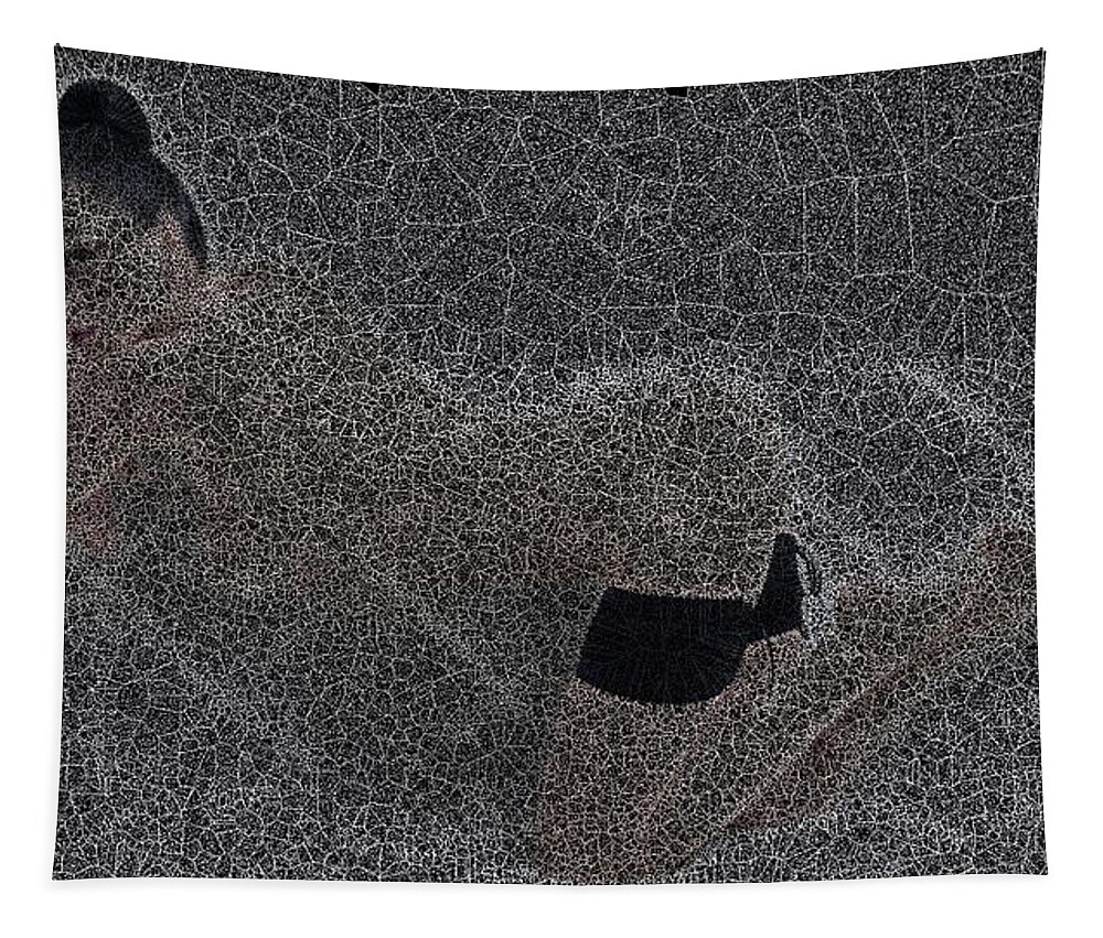 Vorotrans Tapestry featuring the digital art Foam Noise by Stephane Poirier