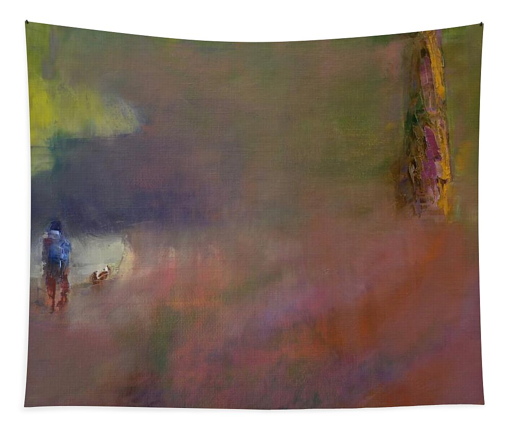 Oil Painting Tapestry featuring the painting Foggy Windows by Suzy Norris