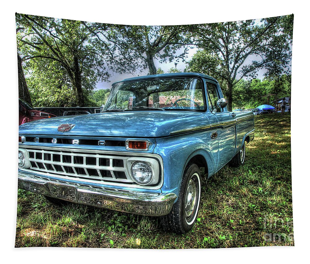 Truck Tapestry featuring the photograph Ford 100 by Mike Eingle