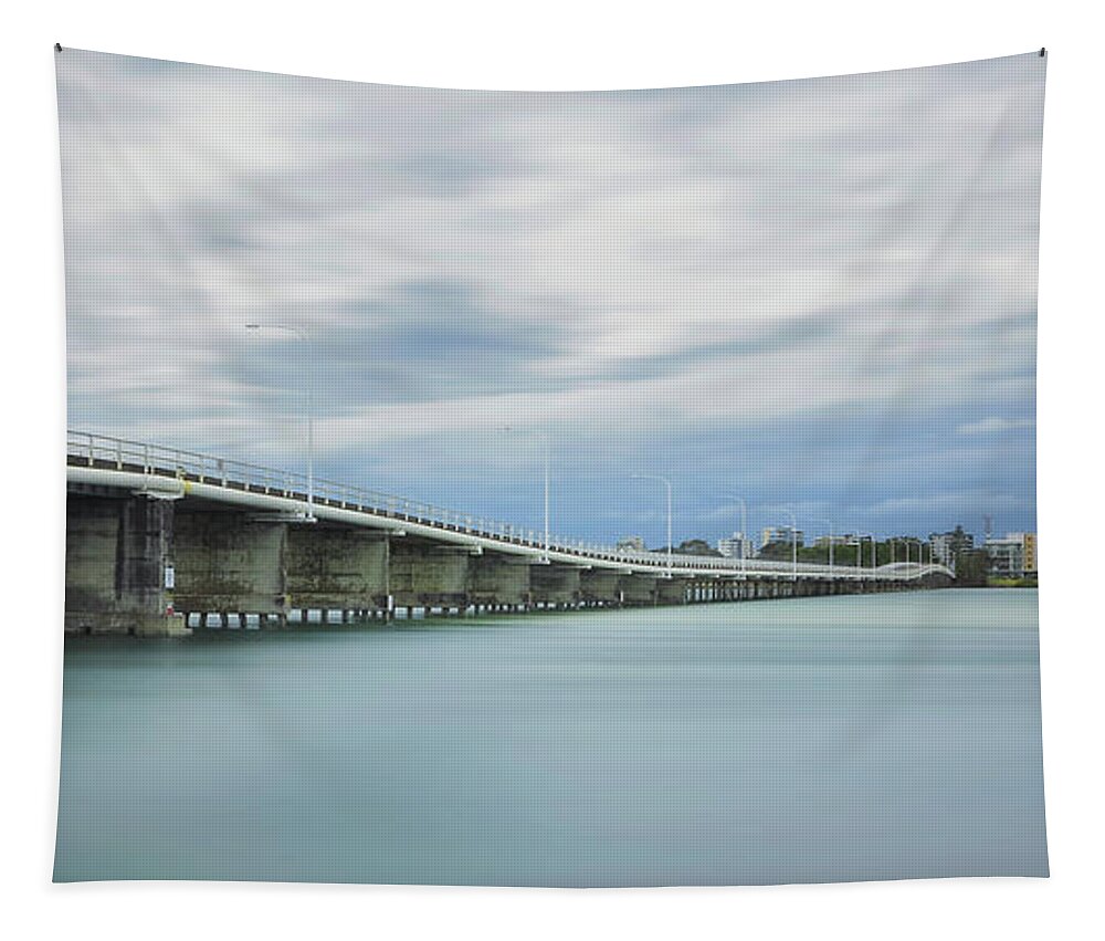 Forster Bridge Tapestry featuring the digital art Forster Bridge 77654 by Kevin Chippindall