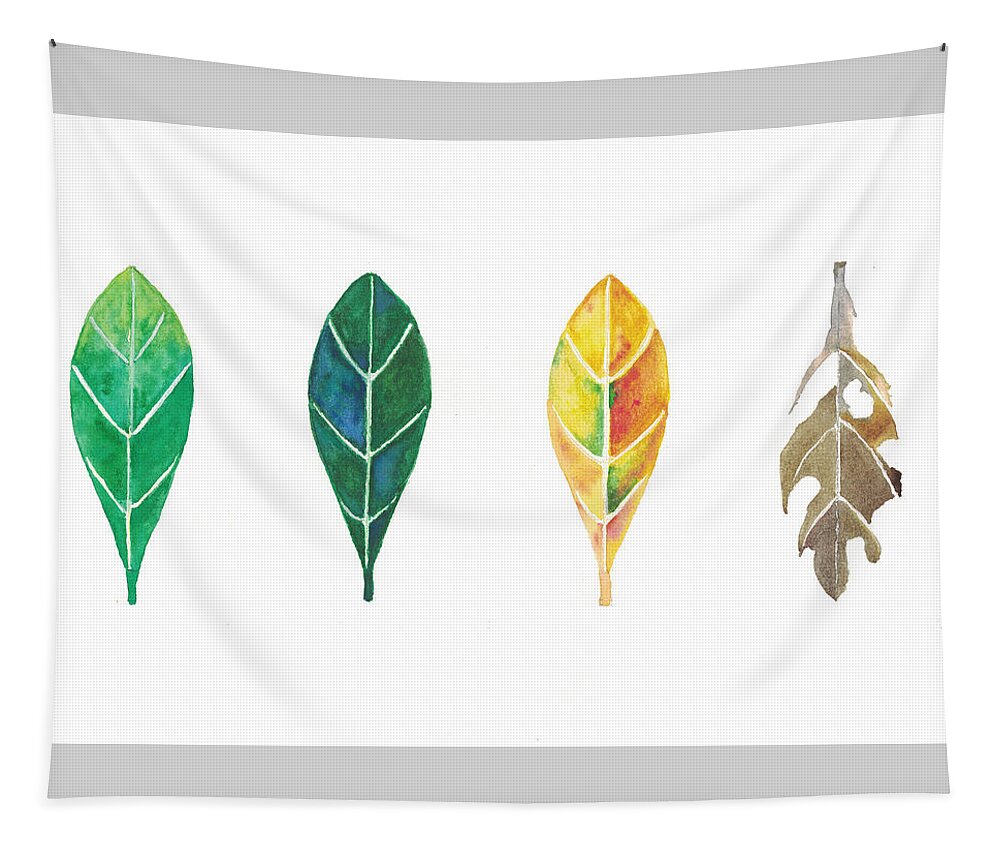 Plant Tapestry featuring the painting Four Seasons by Hiroko Stumpf