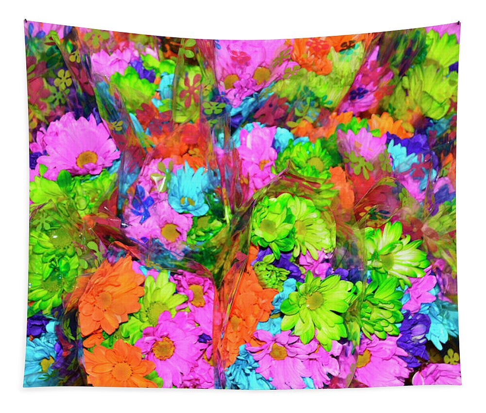 French Floral Tapestry featuring the photograph French Floral by Tom Kelly