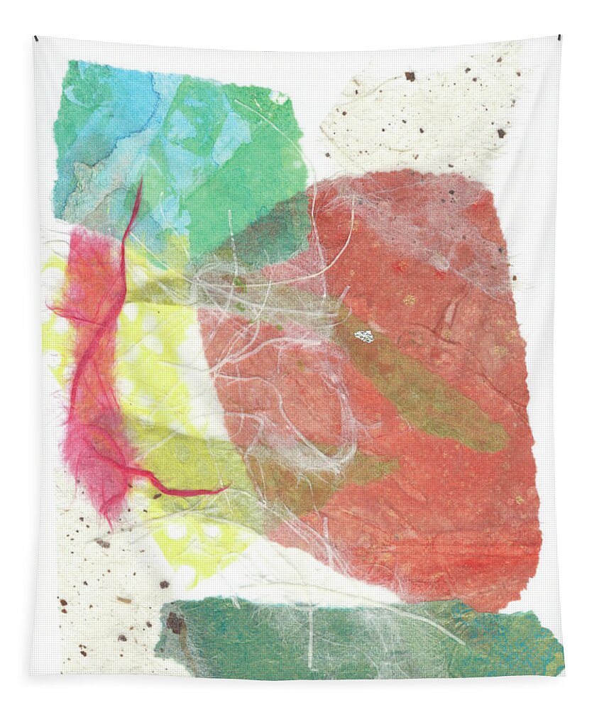 Collage Tapestry featuring the mixed media Fresh Pressed #5 by Christine Chin-Fook