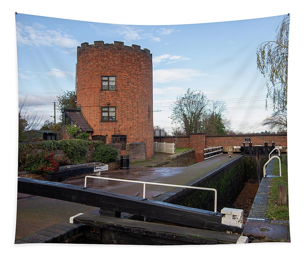 Gailey Tapestry featuring the photograph Gailey Lock landscape by Steev Stamford