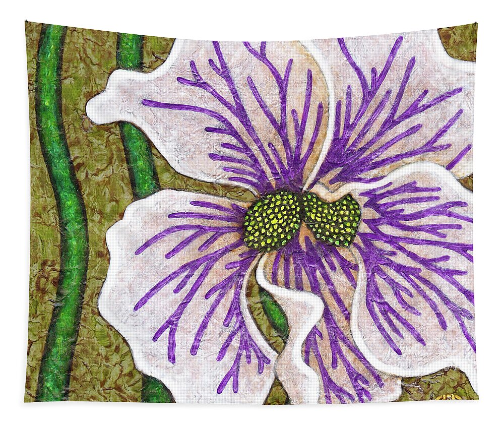 Garden Tapestry featuring the painting Garden Room 40 by Amy E Fraser