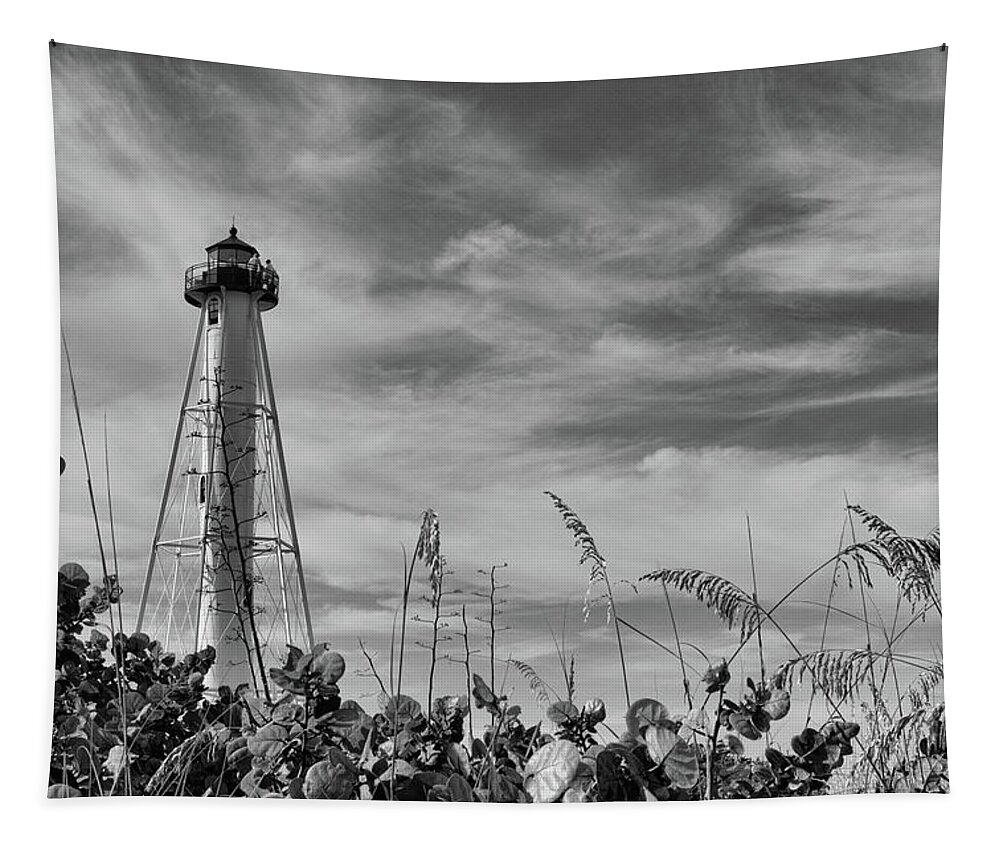 Florida Tapestry featuring the photograph Gasparilla Island Light by Robert Wilder Jr