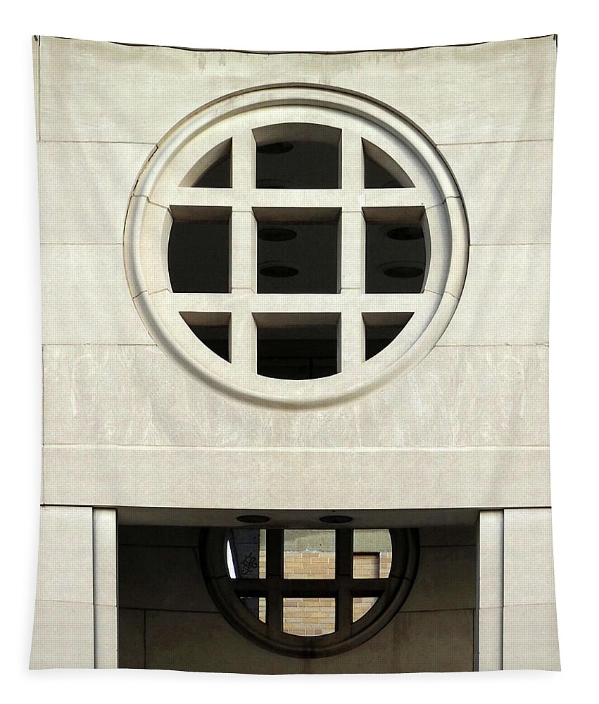 Abstract Architecture Tapestry featuring the photograph Geometric Architecture by Ginger Repke