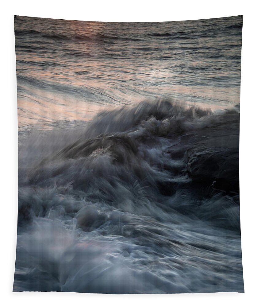 Beach Tapestry featuring the photograph Ghostly Water by Aaron Burrows