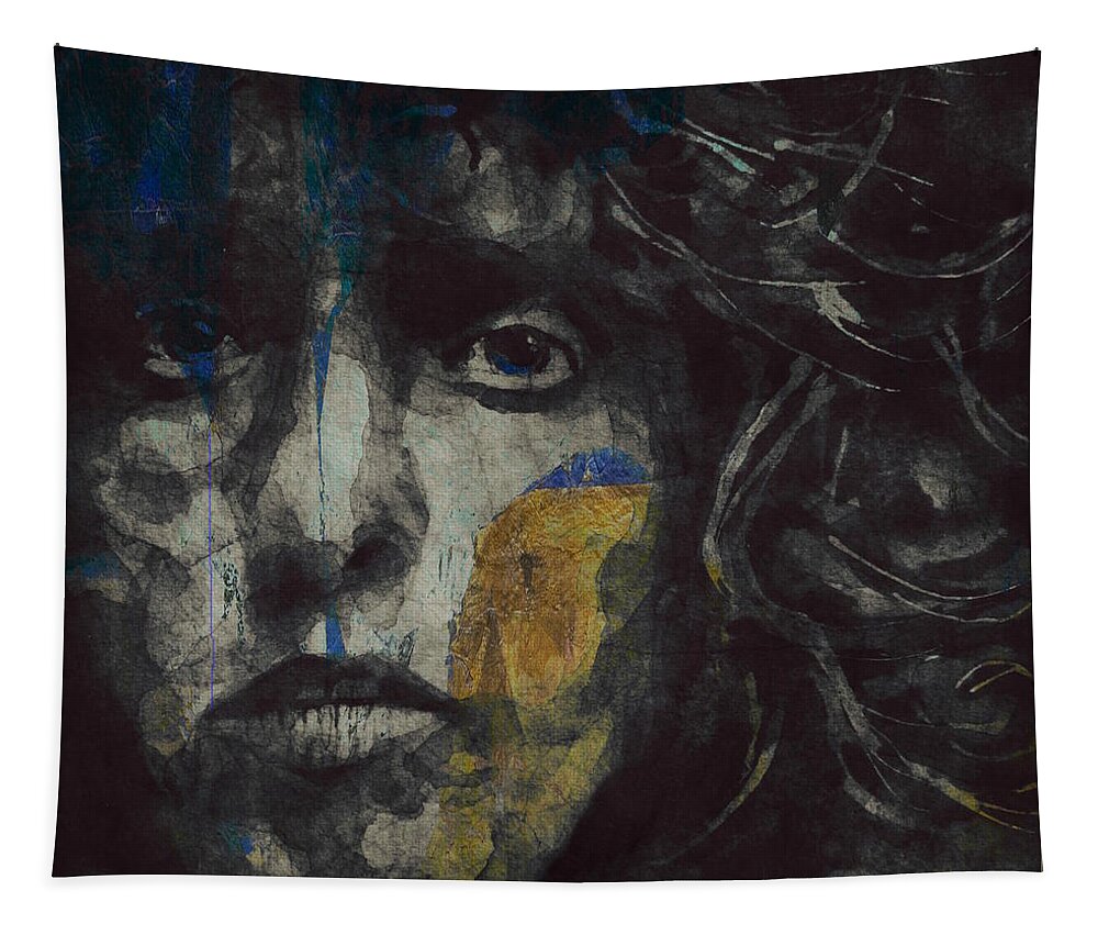 The Who Tapestry featuring the painting Giving It All Away - Roger Daltrey by Paul Lovering
