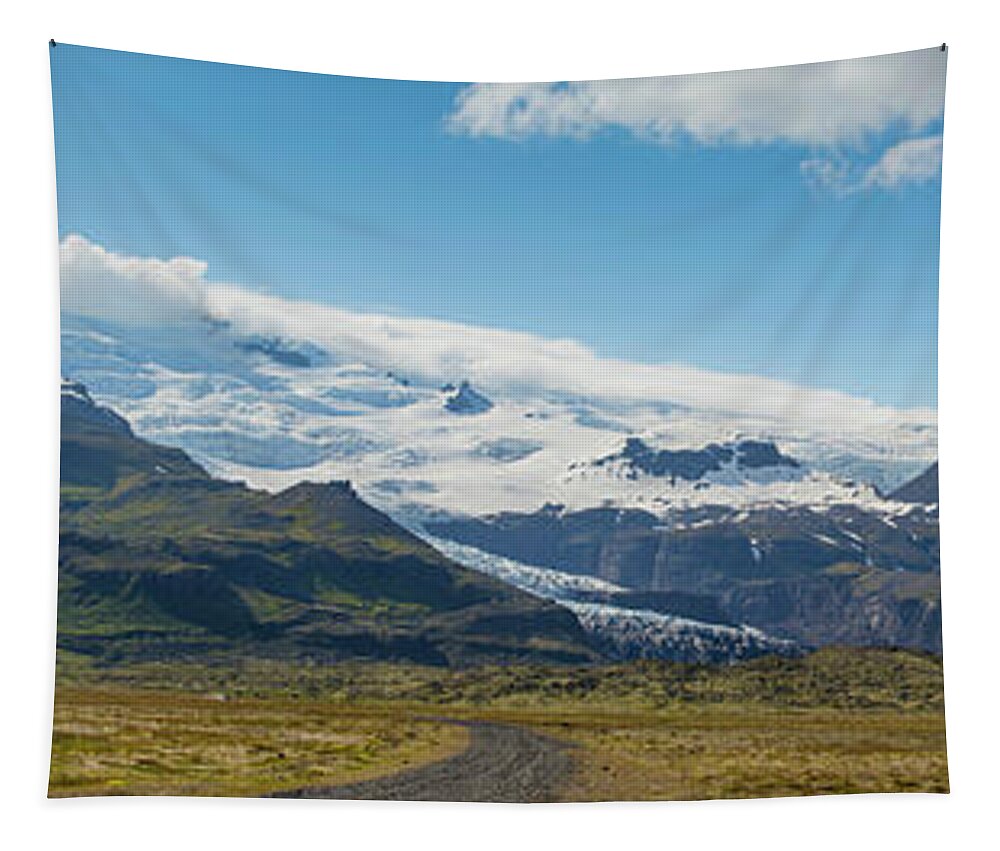 Glacier Tapestry featuring the photograph Glacier in Iceland by Agnes Caruso