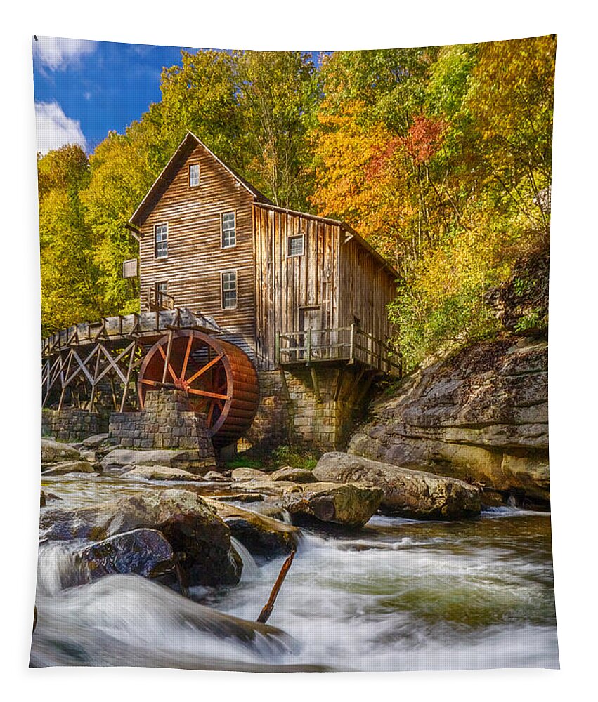 Wv Tapestry featuring the photograph Glade Creek Mill by Amanda Jones