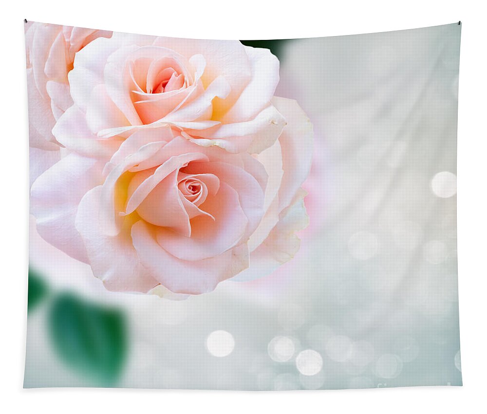 Rose Tapestry featuring the photograph Glitter of Roses by Anastasy Yarmolovich
