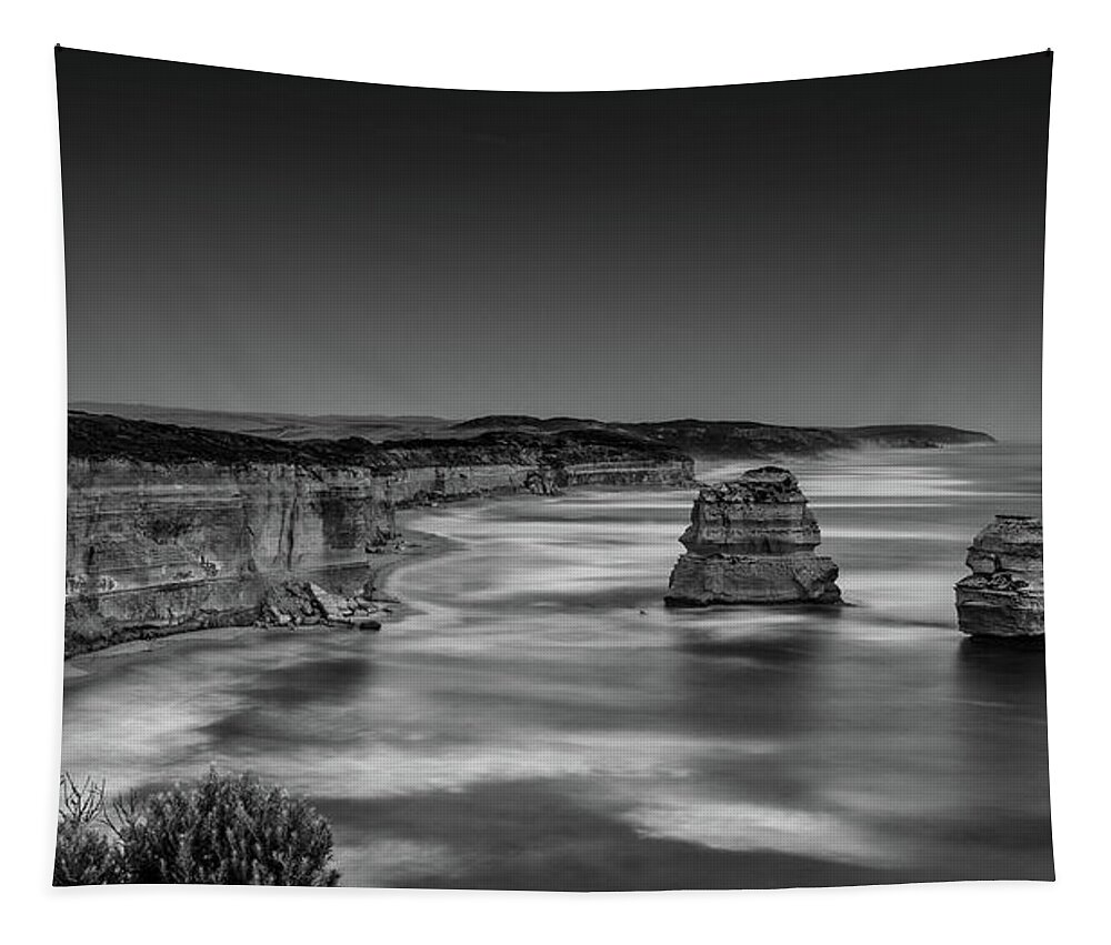 12apostles Tapestry featuring the photograph Gog and Magog at The Twelve Apostles by Chris Cousins