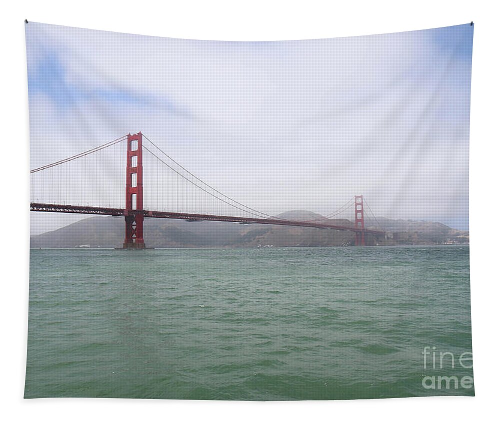 Golden Gate Bridge Tapestry featuring the photograph Golden Gate Bridge III by Veronica Batterson