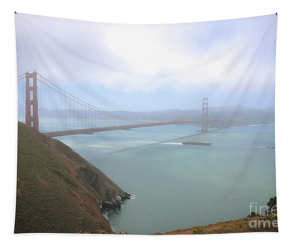Golden Gate Bridge Tapestry featuring the photograph Golden Gate Bridge by Veronica Batterson