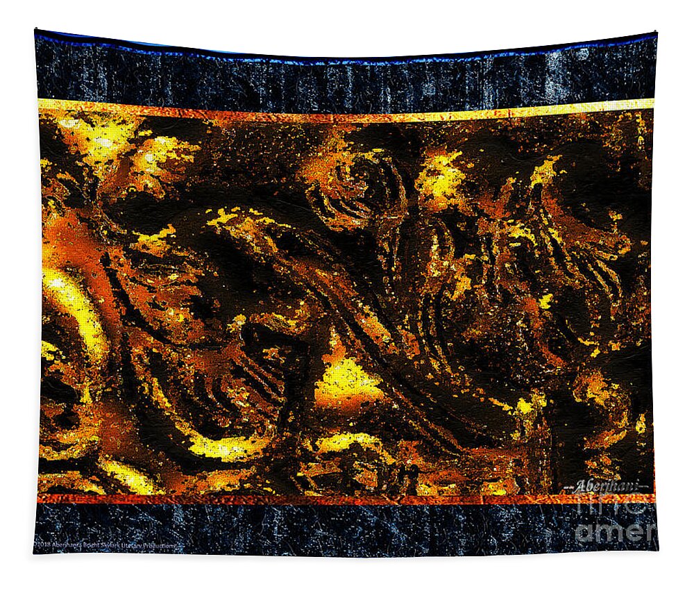 Gold Tapestry featuring the photograph Golden Ship of Stars and Dreams by Aberjhani