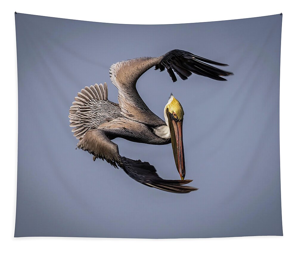 Wildlife Tapestry featuring the photograph Gone Fishing by Gary Migues