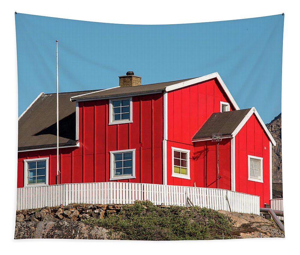 Arctic Tapestry featuring the photograph Greenland House by Minnie Gallman