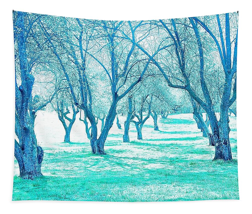 Trees Tapestry featuring the photograph Grove 1 by Marty Klar