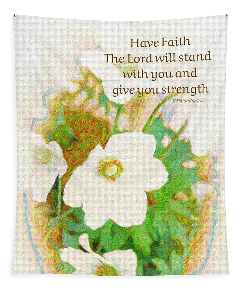 Have Faith Tapestry featuring the photograph Have Faith by Diane Lindon Coy
