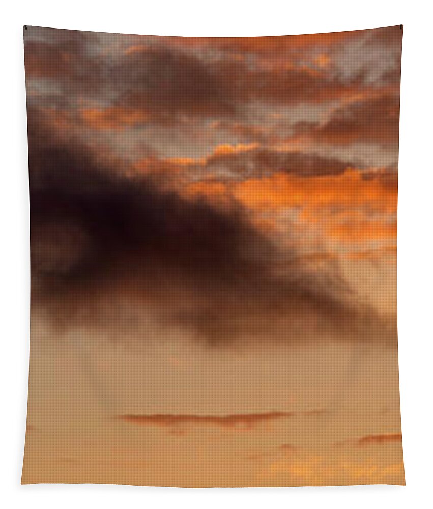 Sunset Tapestry featuring the photograph Hawaiian Sunset Vertical Panoramic by Christopher Johnson